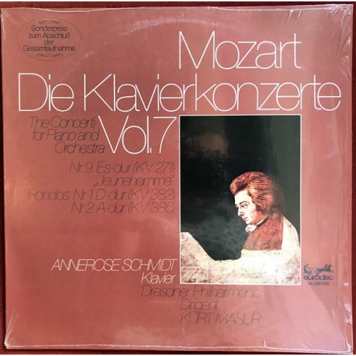 Mozart: Concerto for Piano No.9, Annerose Schmidt, Kurt Masur